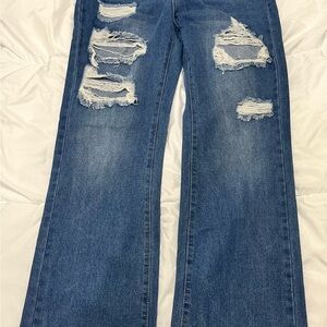 SHEIN Light Blue Denim Jeans
